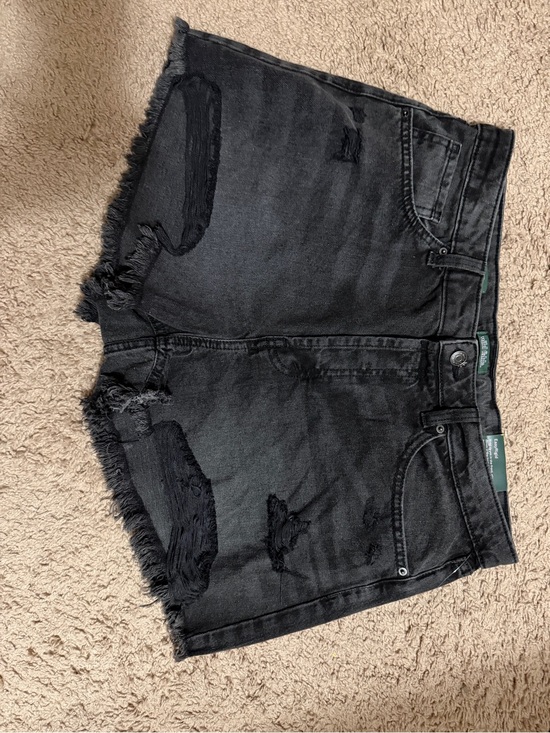 Wild Fable Pants - wild fable Black Distressed Frayed Hem Jean Shorts